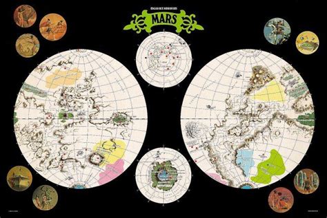 Map of Barsoom Green Martian, The Martian, A Princess Of Mars, John ...