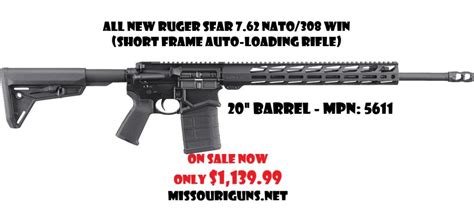 Ruger SFAR 308 5611 UPC: 736676056118 IN STOCK $1,139.99