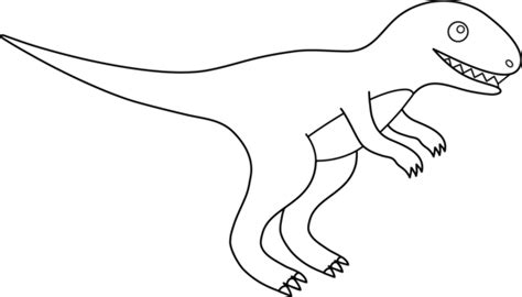 Dinosaur Line Drawing - Cliparts.co