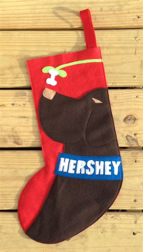 Chocolate Lab Dog Christmas Stocking PERSONALIZED by StudioTree