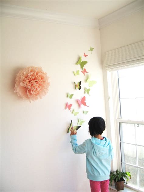 Items similar to 40, 3D Wall Butterflies, Paper, Wall Decor, Art, 3D ...