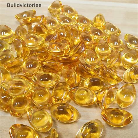 BDVS 1/10/20PCS Citrine Yuanbao Feng Shui Decoration Yuan Bao Ingot ...