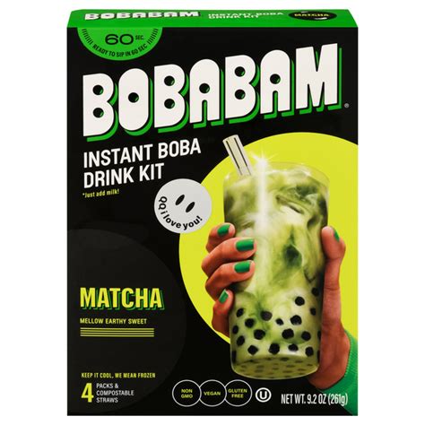 Save on Boba Bam Instant Drink Packs Matcha - 4 ct Order Online ...