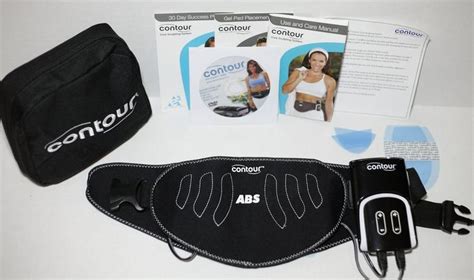 Contour Core Sculpting Abdominal Exerciser Ab Belt, Gel Pads, DVD | Ab ...