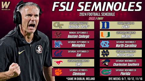 Fsu Schedule 2024 Tickets - Viva Michal