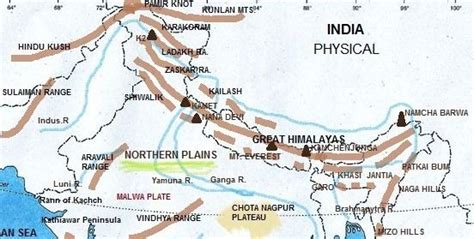 Purvanchal Himalayas | India world map, Himalayas map, Geography map