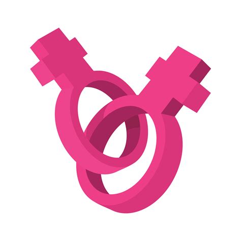 Two female gender symbols cartoon icon 14073729 Vector Art at Vecteezy