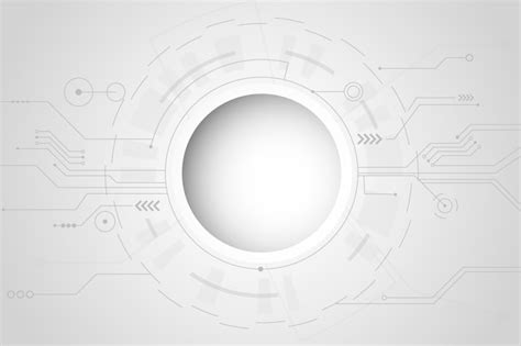 Free Vector | White technology background