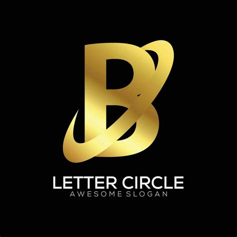 letter b with circle logo design luxury gradient colorful 24306177 ...