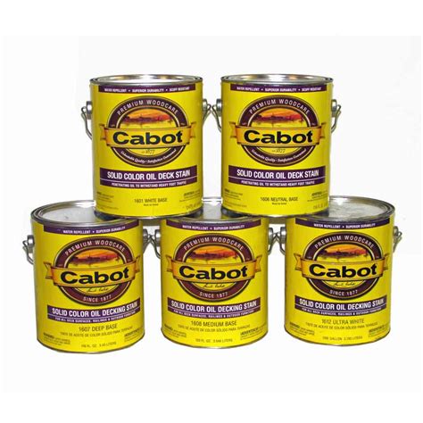 Cabot® Solid Color Oil Deck Stain (1600 Series) | Capitol City Lumber