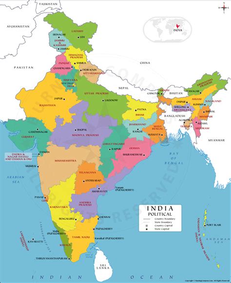 Top 999+ india political map images – Amazing Collection india ...