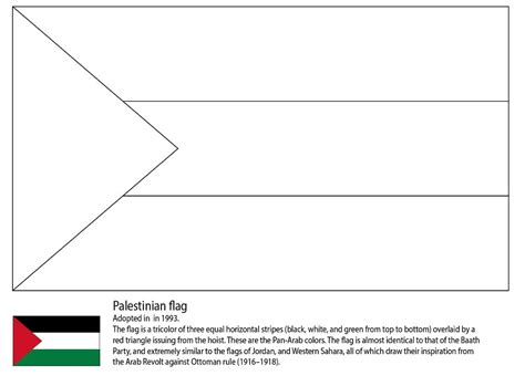 Palestine Flag Coloring Page - Free Printable Coloring Pages for Kids