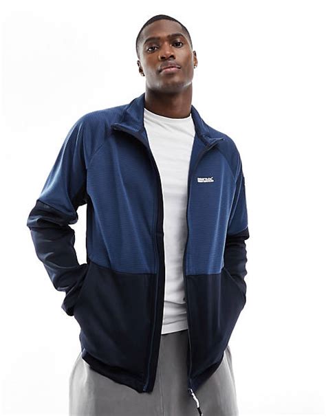 Regatta Full zip fleece in Navy | ASOS