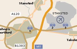 Stansted Airport Parking Zones Map