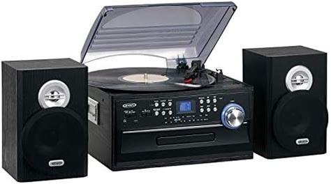 Jensen 3-Speed Turntable Music System Limited Edition JTA475W LCD ...