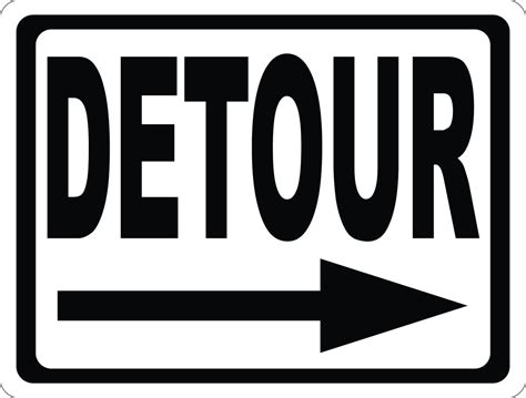 Detour Sign – Signs by SalaGraphics