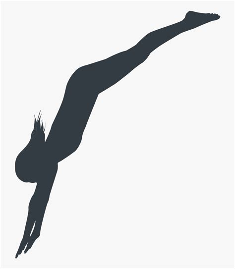 Diving Board Diving Silhouette , Free Transparent Clipart - ClipartKey