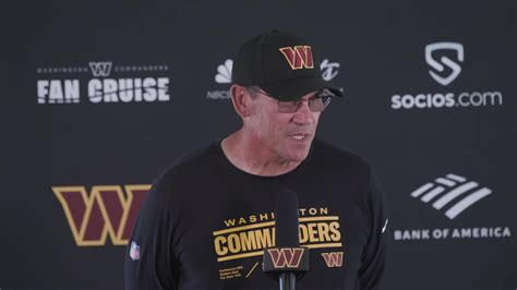 LIVE: HC Ron Rivera speaks to the media after practice | media, Ron ...