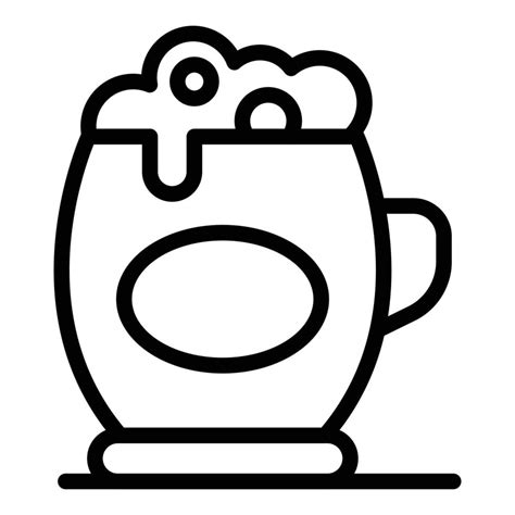 Beer mug icon, outline style 15663612 Vector Art at Vecteezy