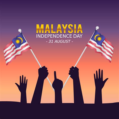 Happy Malaysia Independence Day Vector Illustration. Suitable for ...