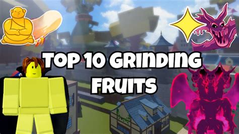 Top 10 BEST Grinding Fruit In Blox Fruits Update 17.3 - YouTube