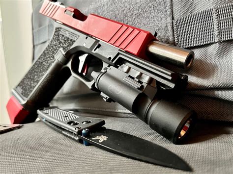 Glock 17 Complete Custom Slide USMC RED Cerakote Gen 3 G17 9mm Upper ...