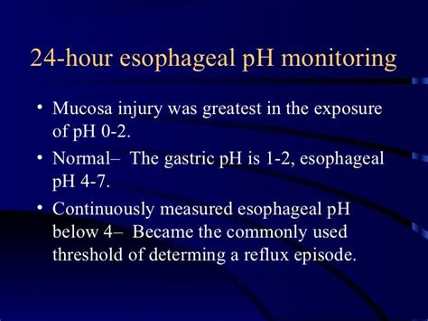 Esophageal p h studies in esophageal disease