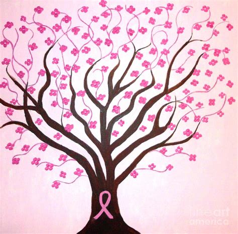 Breast Cancer Awareness Painting by Dawn Plyler