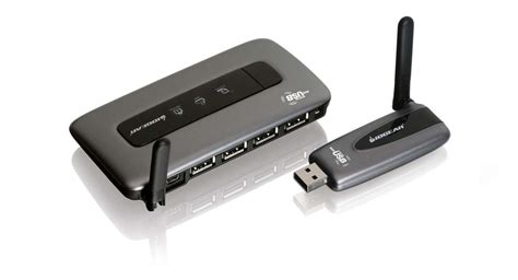 Wireless USB Hub and Adapter Kit Wirelessly connect your usb devices ...