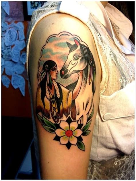 40+ Awesome Native american horse tattoo ideas image HD