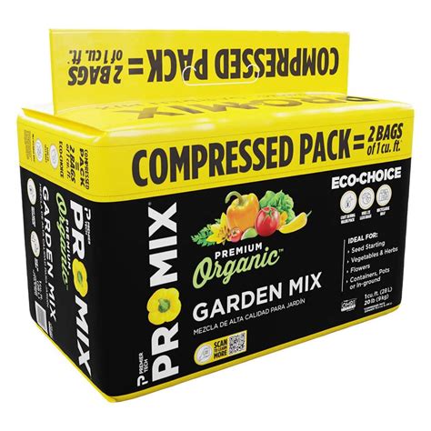 PRO-MIX Premium Organic Garden Mix 2 cu. ft. Compressed Soil 0506RG ...