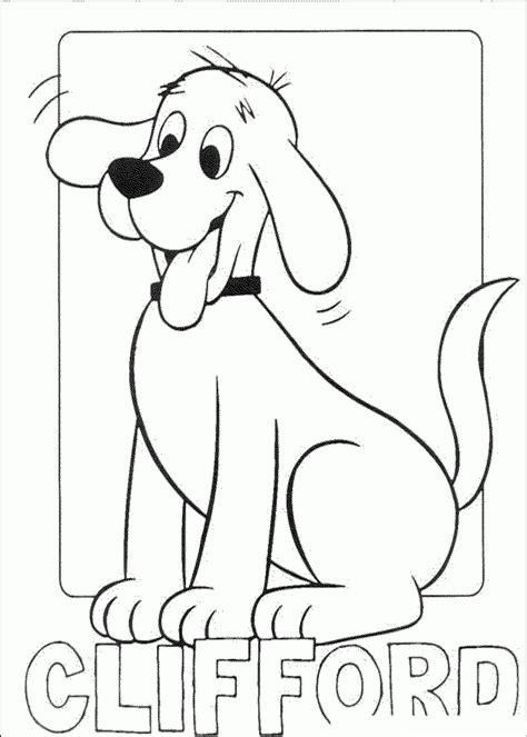 clifford the big red dog coloring pages printable - Clip Art Library