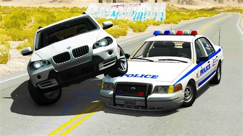 Insane Police Chases #5 - BeamNG drive - YouTube