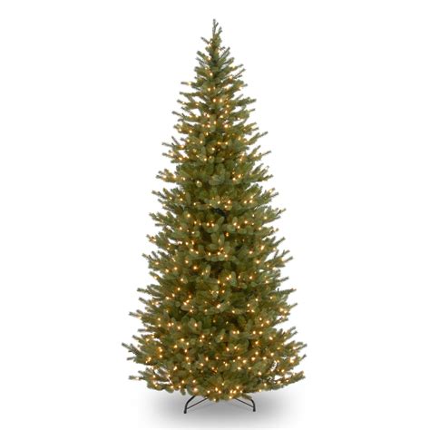 Buy the 7.5 Ft. Pre-Lit Feel Real® Norway Spruce Slim Artificial ...