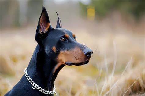 Doberman Pinscher - Originated in Germany Stock Illustration ...