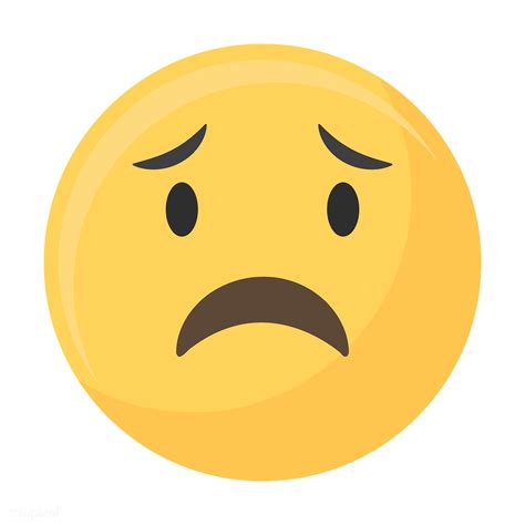 Sad face emoji icon | Royalty free stock transparent png - 1230175