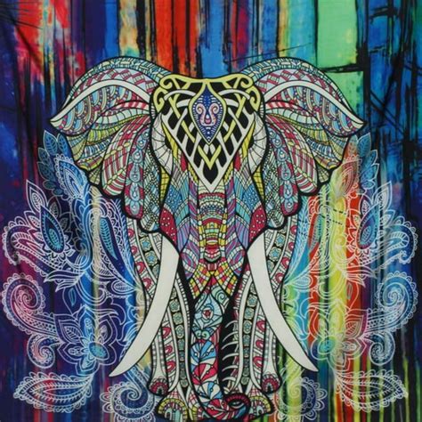 Elephant Tapestry, Wall Hanging Tapestry Blanket Décor for Bedroom ...