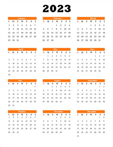 Printable Calendar 2023 | Free Printable Calendar 2023