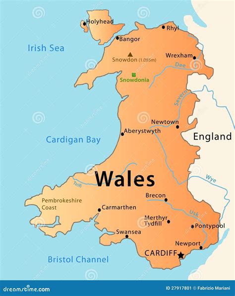 Wales map stock vector. Illustration of border, celtics - 27917801