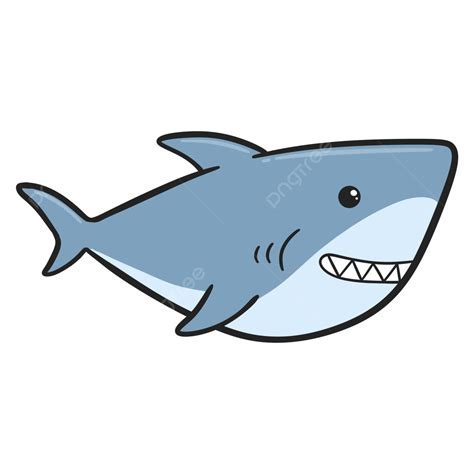 Cute Cartoon Shark, Shark Clipart, Cute Clipart, Cartoon Clipart PNG ...