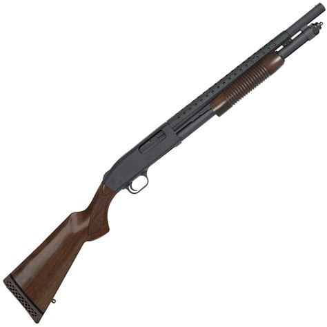 Mossberg 590 Retrograde 12 Gauge 3in Walnut/Black Pump Shotgun - 18.5in ...