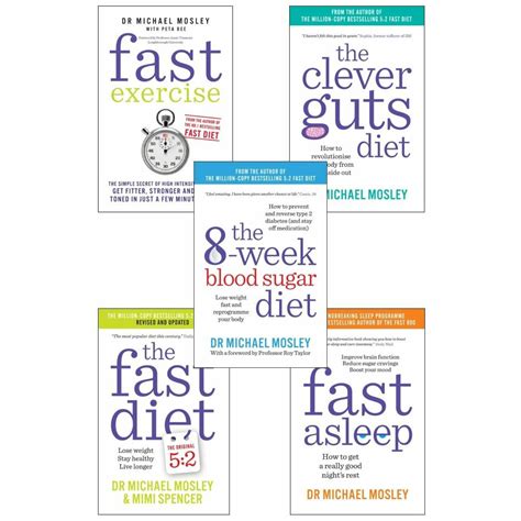 Dr Michael Mosley 5 Books Collection Set (The 8-Week Blood Sugar Diet ...