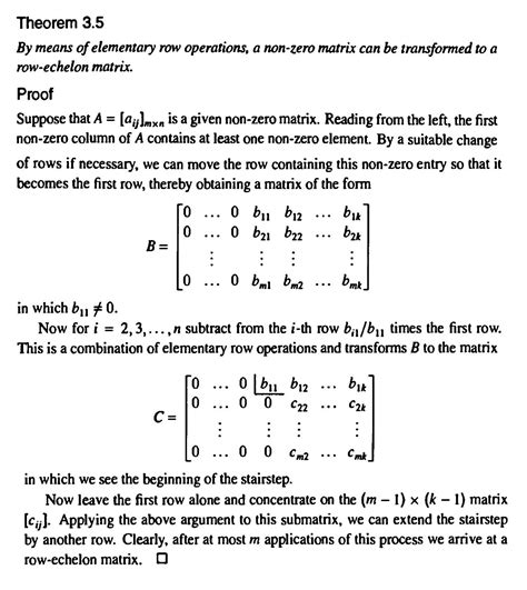 matrices - How this non-zero matrix can be transformed to a row-echelon ...