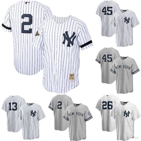 [GR] Áo Bóng Chày MLB New York Yankees Jersey Thể Thao Giản Dị Cỡ Lớn ...