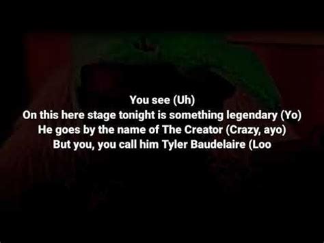 Tyler, the creator - CORSO (Lyrics) - YouTube