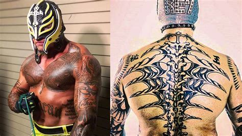 What does Rey Mysterio's back tattoo mean?