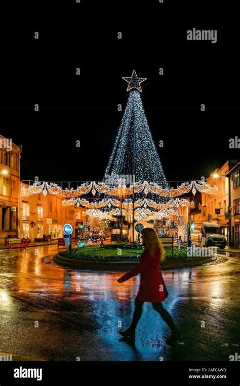 Christmas lights, Festive season, Stratford upon Avon, Warwickshire ...