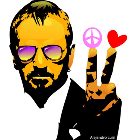 Ringo Starr - Peace and Love | Beatles art, Peace and love, Ringo starr