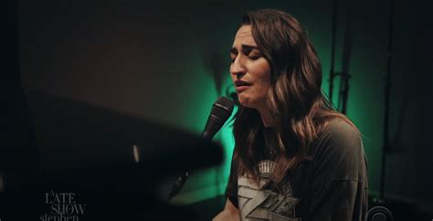 Sara Bareilles Performs 'More Love' From 'Little Voice' on 'Colbert ...