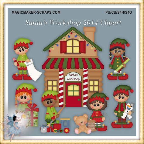 Free Santa Workshop Cliparts, Download Free Santa Workshop Cliparts png ...